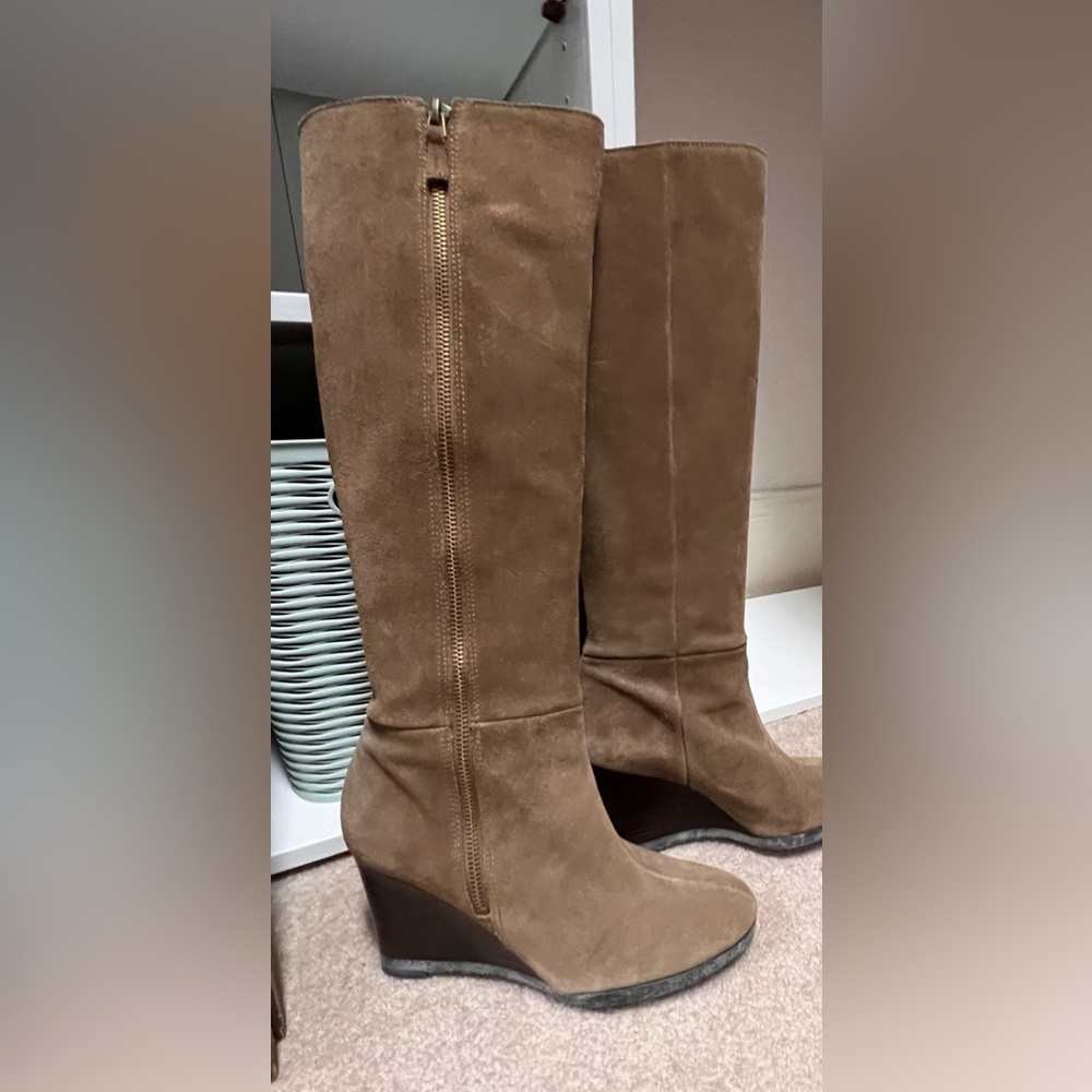 Franco Sarto tall wedge- heel boot